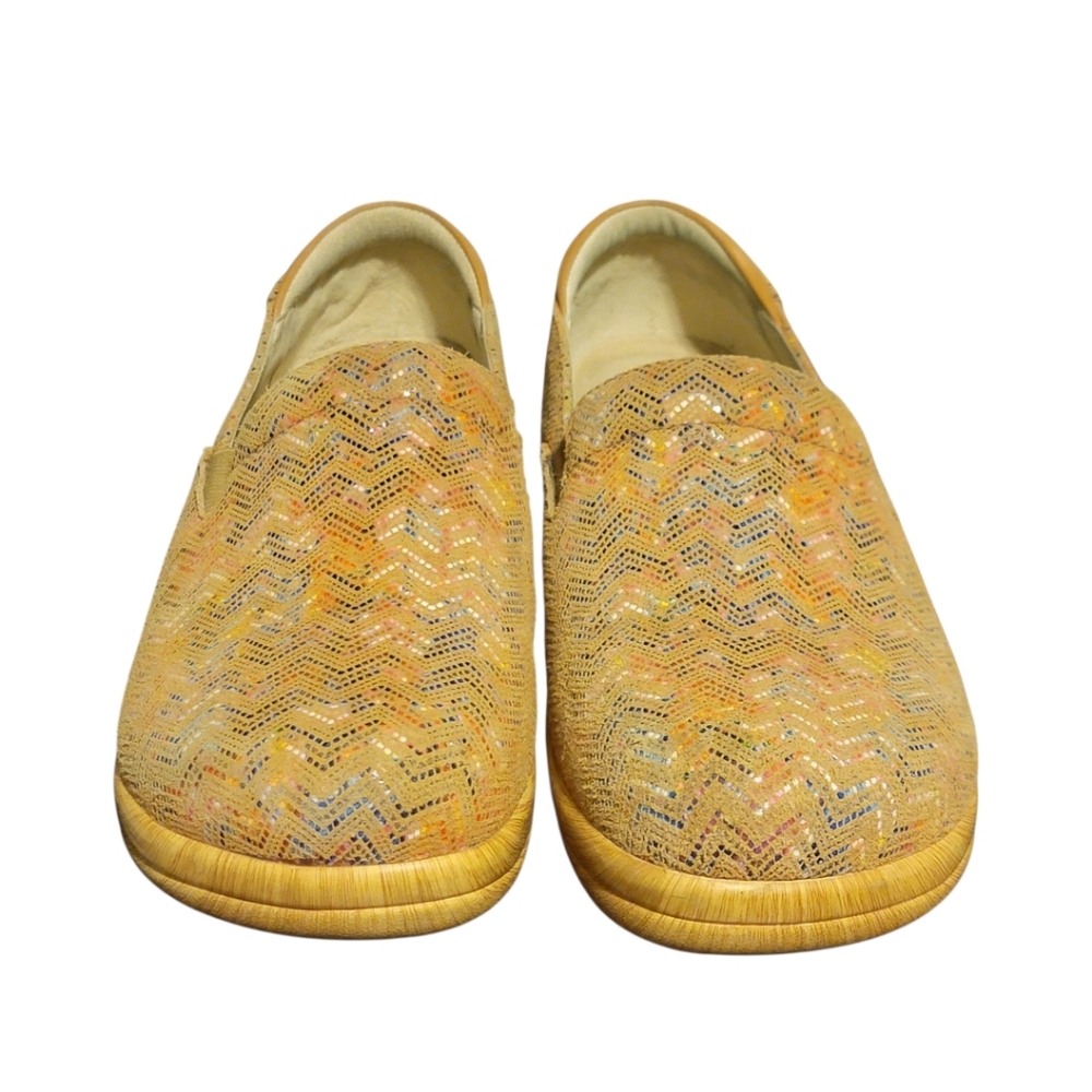 ALEGRIA Alegria Keli Ric Rack Tan Clogs Slip Resistant Size 41 US 9.5-10 - Picture 2 of 9